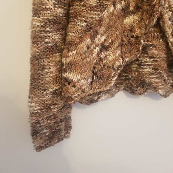 Studio liz claiborne women's neutral color chunky knit cardigan - Picture 6 of 11